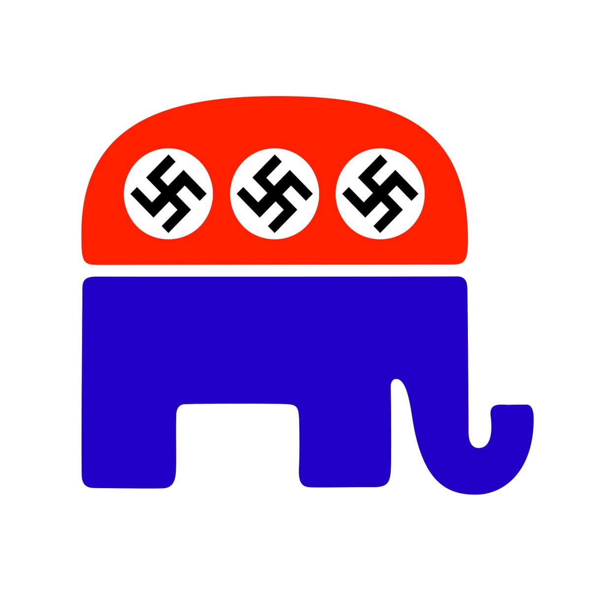 beatkaspar's tweet photo. The elephant in the room? #NaziInTheWhiteHouse https://t.co/zNdtUmadsn