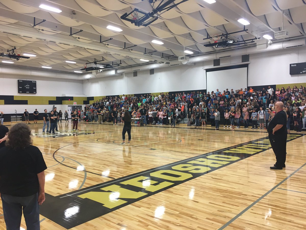 What an AMAZING sight!  Neosho Jr. High students in the new Jr. High building!  NEOSHO PROUD!!!
