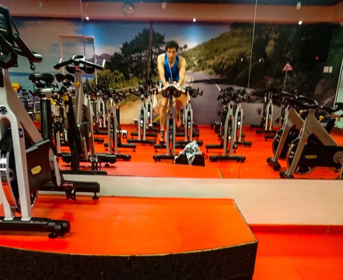 Late night catching up on bike time. Sometimes you've just got to remember your goal and keep the momentum! #gettingitdone #triathlongoals