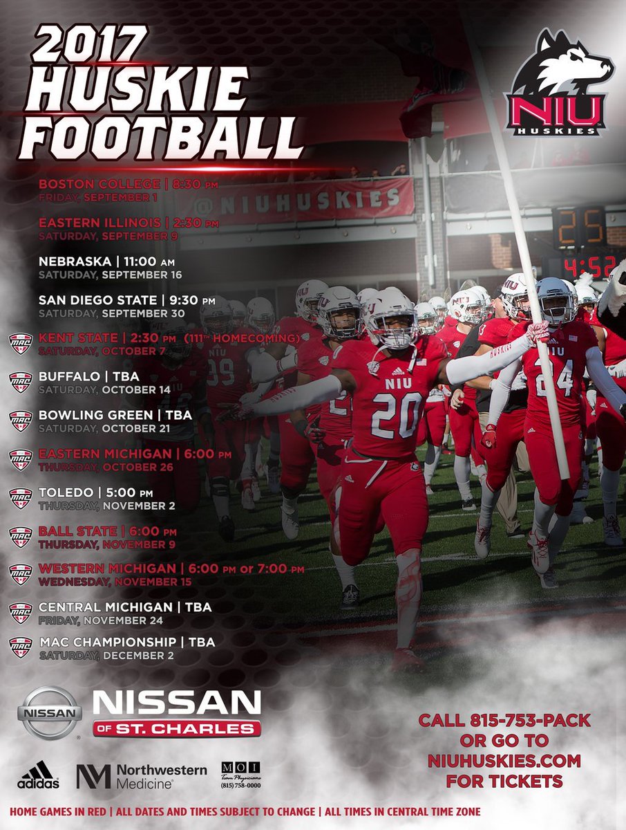 PosterSwag's tweet photo. A look at the new @NIUAthletics @NIU_Football poster! https://t.co/Nd5Yju2edF