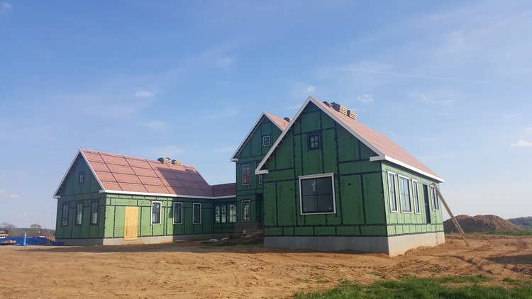 BPrint_Robotics's tweet image. Completed single family home in Monkton, MD with two floors, basement, and attached 3-car garage.