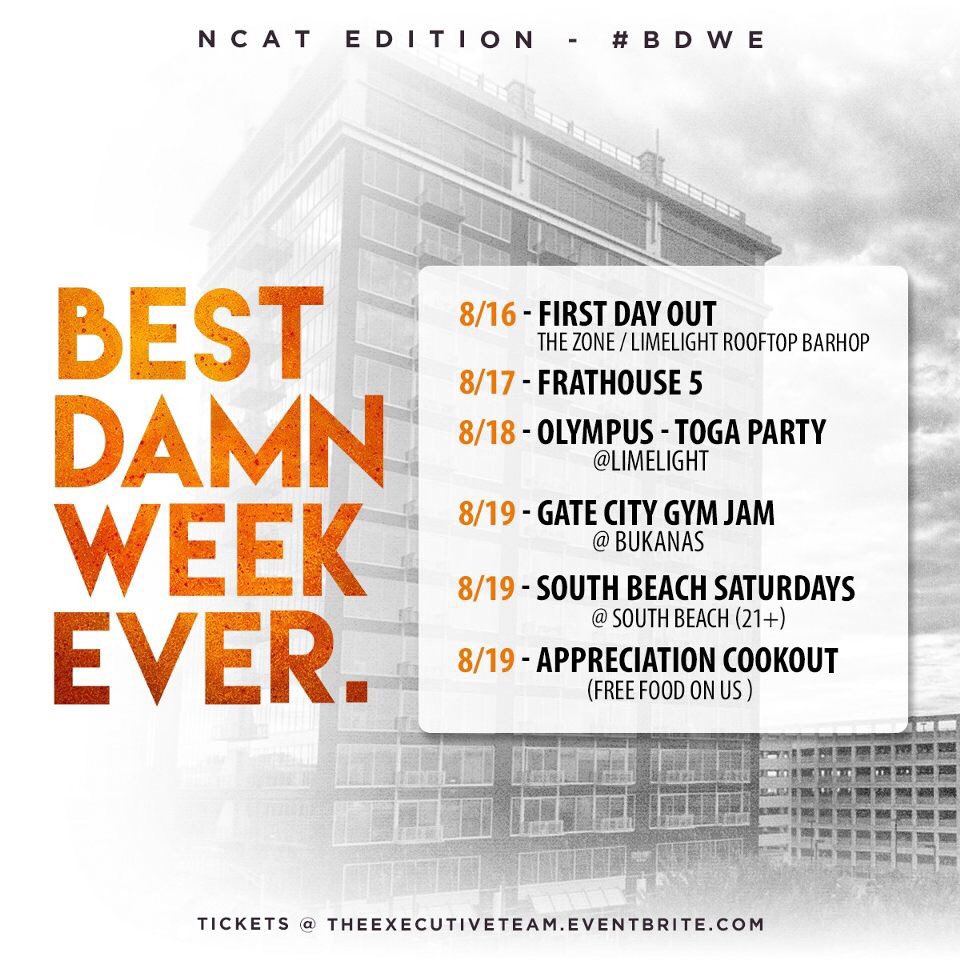 JoneswentdatWay's tweet photo. First event for #BestDamnWeekEver is
‼️‼️‼️‼️‼️Tonight‼️‼️‼️‼️‼️‼️
#TheZone • #LimeLight
Hit me up to be on my guest list
#ncat #bennett https://t.co/6NihERTXrI