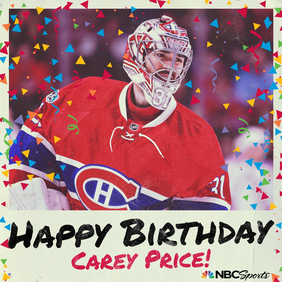 Happy Birthday To Habs Goalie Carey Price