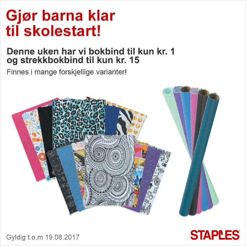 StaplesNorge's tweet photo. Alt du trenger av #bokbind finner du hos Staples! https://t.co/n8W3RofwpQ