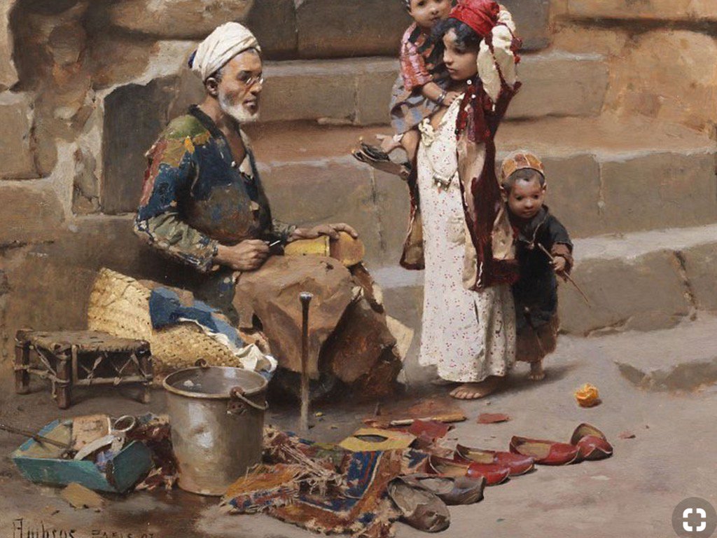 AliNaji46's tweet photo. The shoemaker R.V #Amros
Ye tuneful cobblers! Still ur notes
prolong.Compose at once a slipper
and a song.
#Painting https://t.co/YPznjF6Ccq