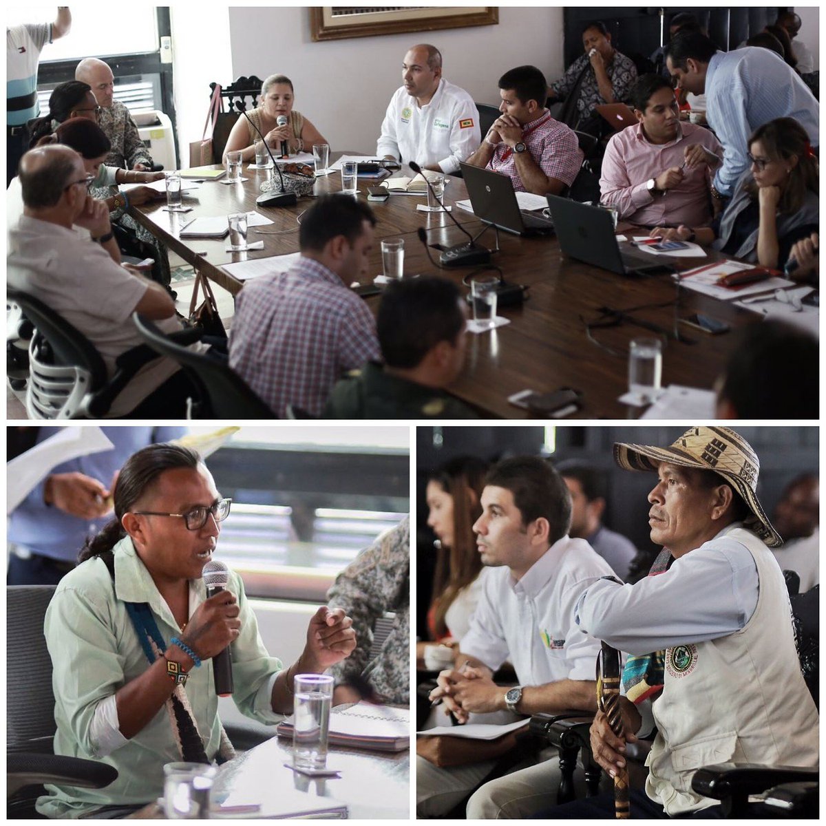 #AhoraMismo se lleva a cabo Comité de Justicia Transicional con Cabildo Indígena de Membrillal para buscar soluciones conjuntas.