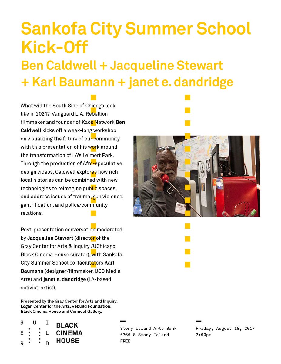 What will the SouthSide look like in 2021? Ben Caldwell kicks off a week-long wrkshop on black futures! FRIDAY 7PM facebook.com/events/3337714…