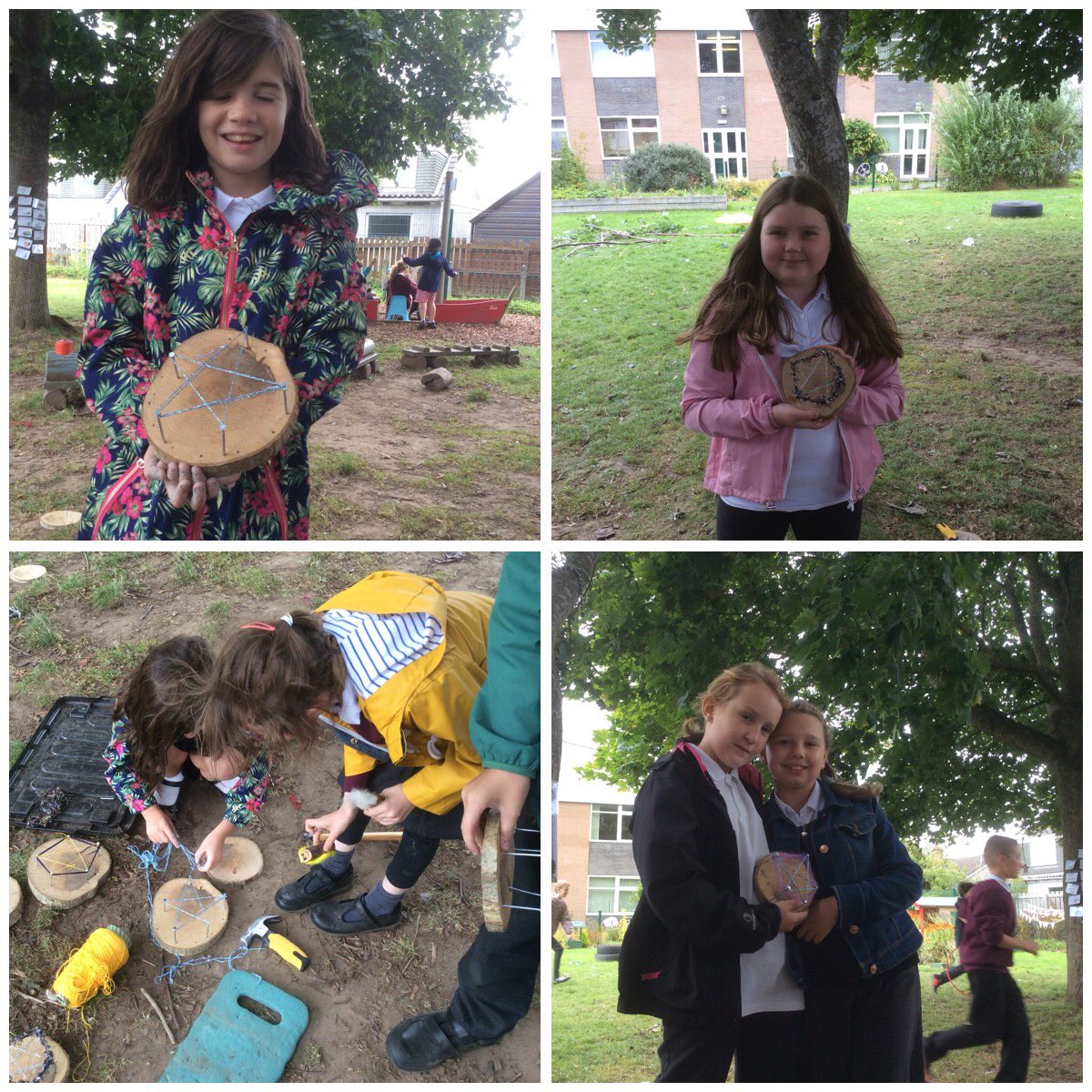 LeafyTrailsFS's tweet photo. Look at the amazing string art created by @DrakiesPS pupils #hammers #nails #creativity #stringpatterns #skillsforlife #skillsforwork π¨βοΈπ https://t.co/sBLoloUlBQ