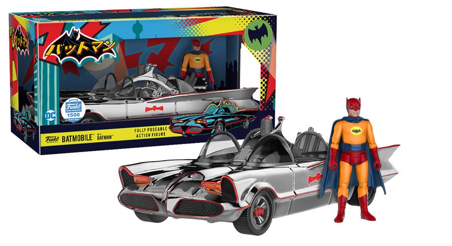 Funko's tweet photo. RT &amp; follow @funko for the chance to win a Funko Shop exclusive chrome Batmobile with Batman Action Figure! https://t.co/UAmehr624p https://t.co/bJfHfnIZmS