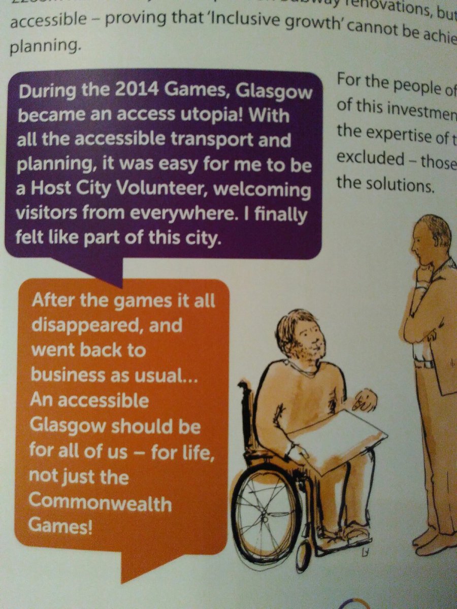 GDA__online's tweet photo. #GlasgowCCsummit discussing 'improving environment' #commonwealth2014 saw Glasgow in its prime: an access utopia. inclusion can be achieved! https://t.co/kIRbmk1LMA