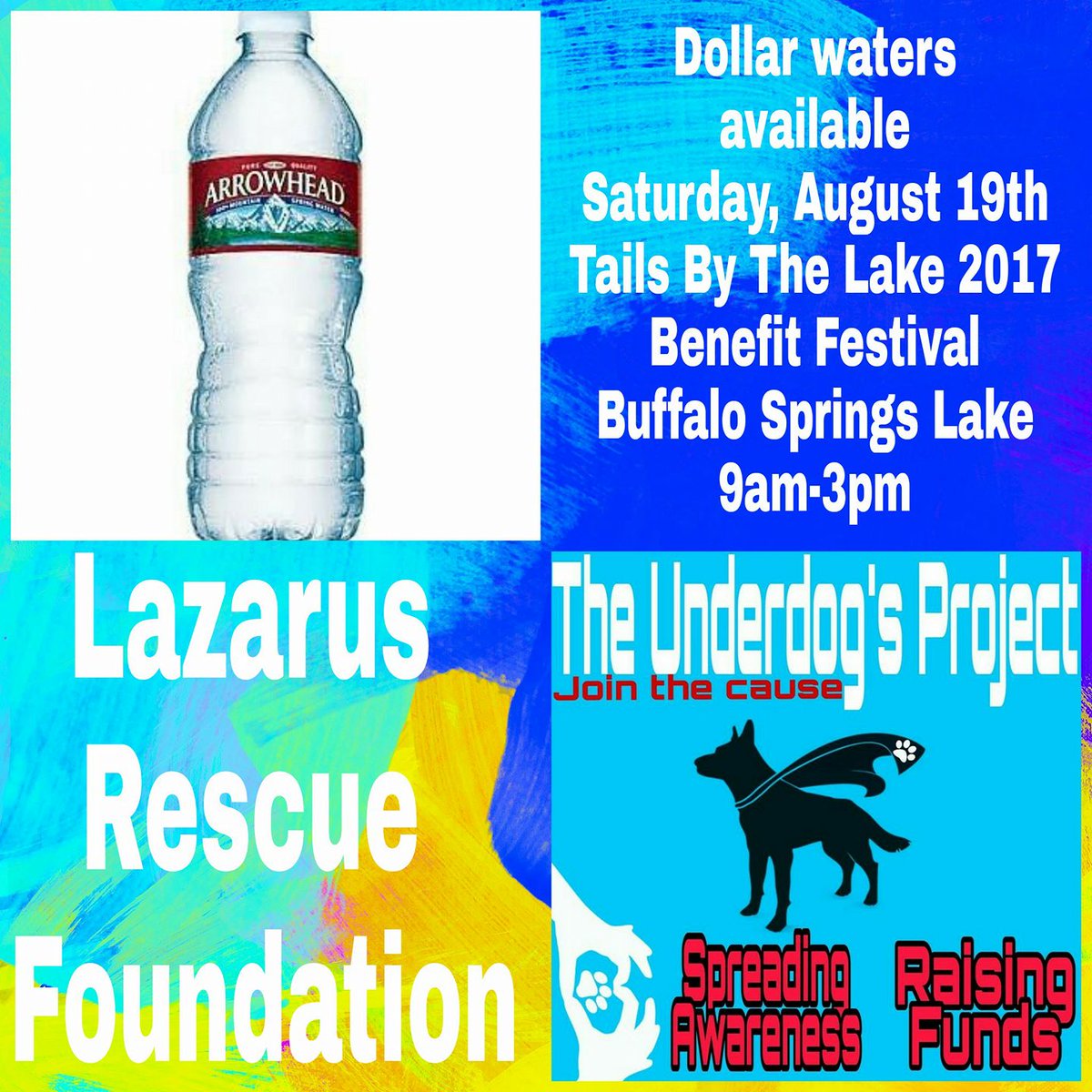 Underdogs_LBK's tweet photo. Come out and support @LazarusRescue by getting your $1 water! https://t.co/Cq4xYHttwa