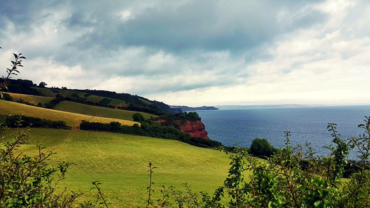 Good evening #devonhour.  Saw plenty of the Devon coastline today with a LONG walk from Torquay to Shaldon #freelancelife