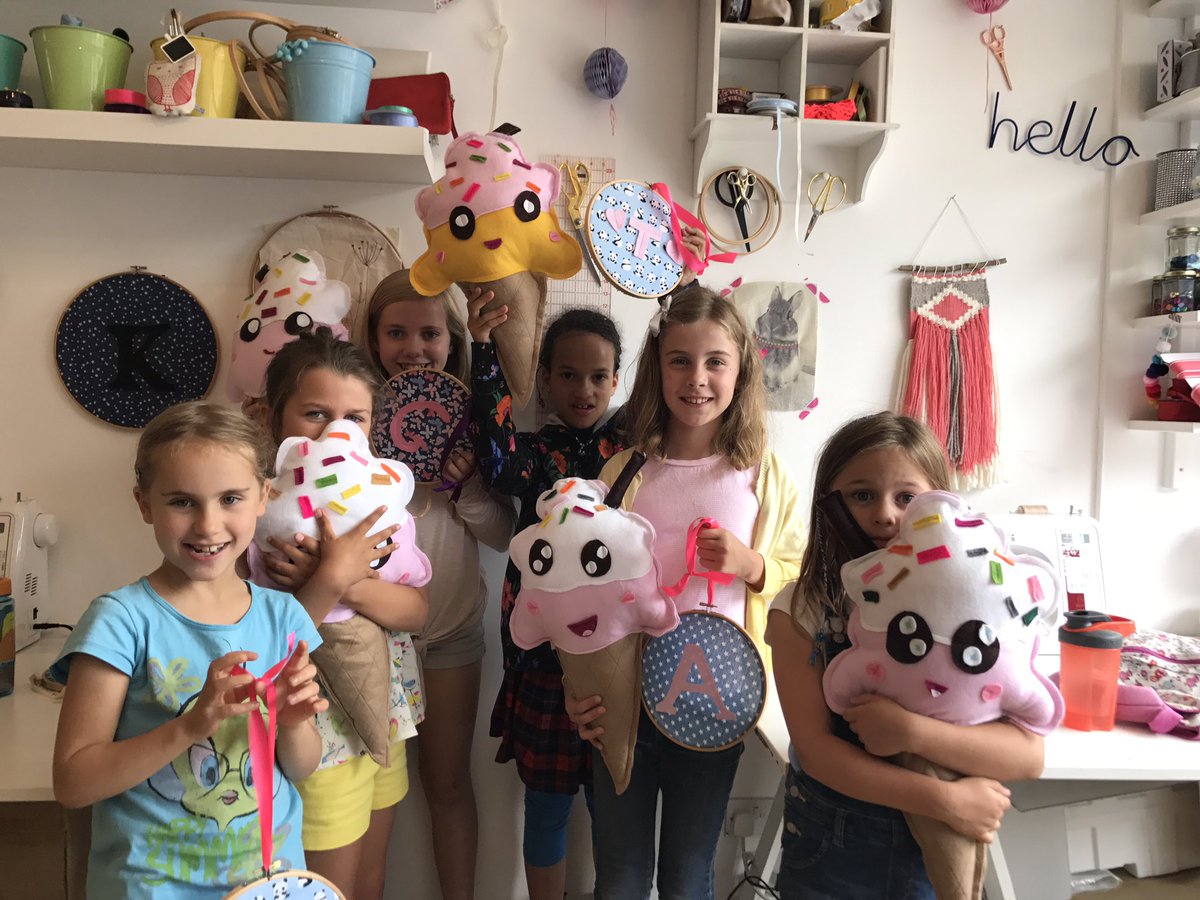 TheCrafthouseUK's tweet photo. Last of our #summer #sewing #ice creams- such a lovely group #sewkids #sewingcamps https://t.co/c8oQMRlGE1