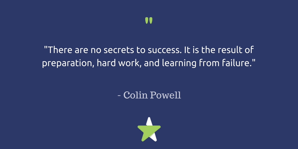 SuperCareer's tweet photo. "There are no secrets to #success. It is the result of preparation, hard work, and learning from failure." - Colin Powell #wednesdaywisdom https://t.co/I8UfWsSKtr
