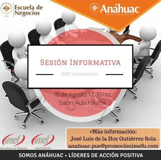 IMEFUAP's tweet photo. Recuerden que el día de hoy tenemos nuestra sesión informativa para la gente que esté interesada en formar parte del #IMEFUniversitario https://t.co/hPVYeSkyzf