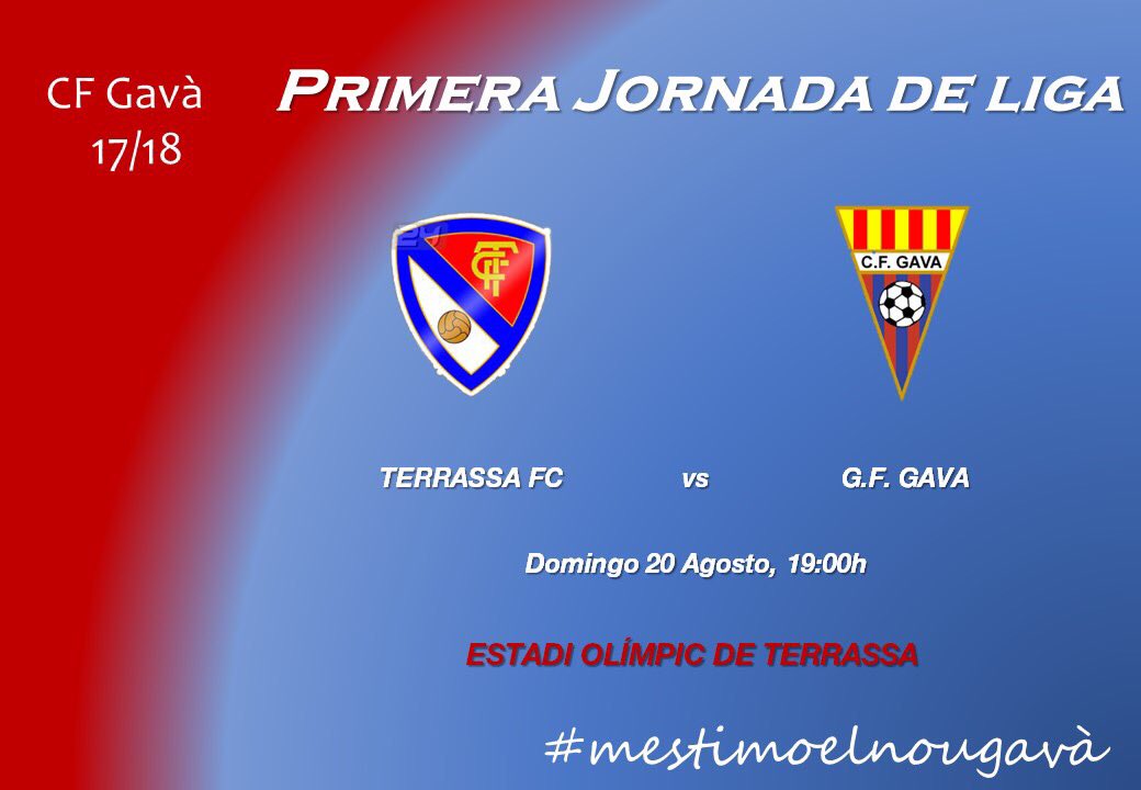 Ya queda menos para el debut..., con vuestro apoyo nos sentimos y somos más fuertes. Empezamos a competir..., #mestimoelnouGavà