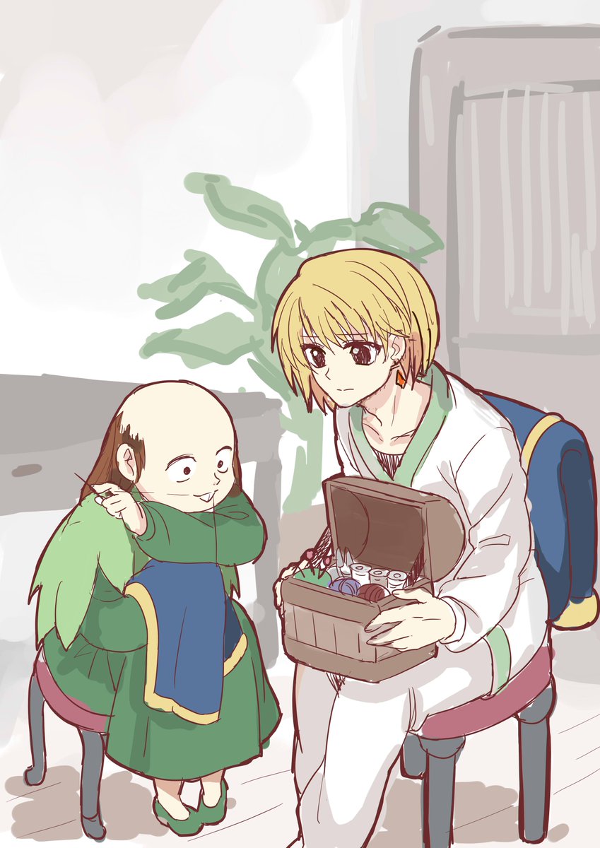 のりじじ 落書き帳 クラピカさんはお裁縫できるのかしら 出来ない センリツに直してもらってる 出来る 文句垂れながらレオリオの服のほつれを直す 結論 どっちもおいしい