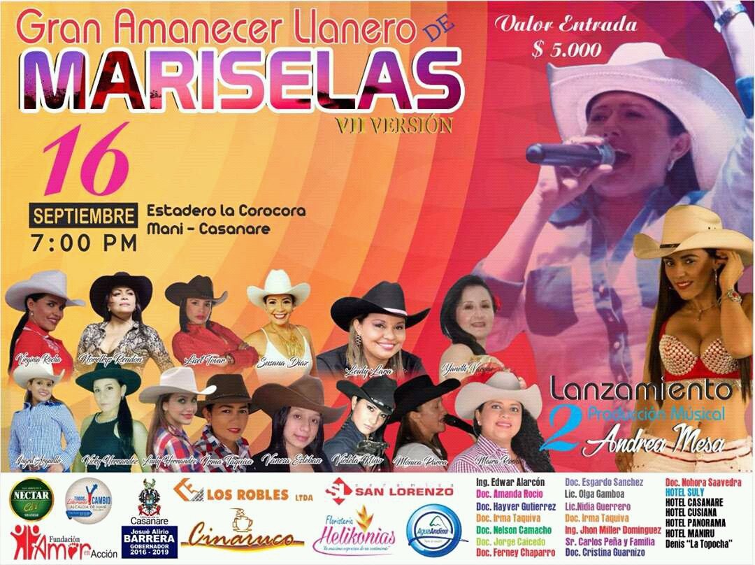 En #Maní #Casanare #Colombia las mejores voces Llaneras Femeninas en su VII Versión