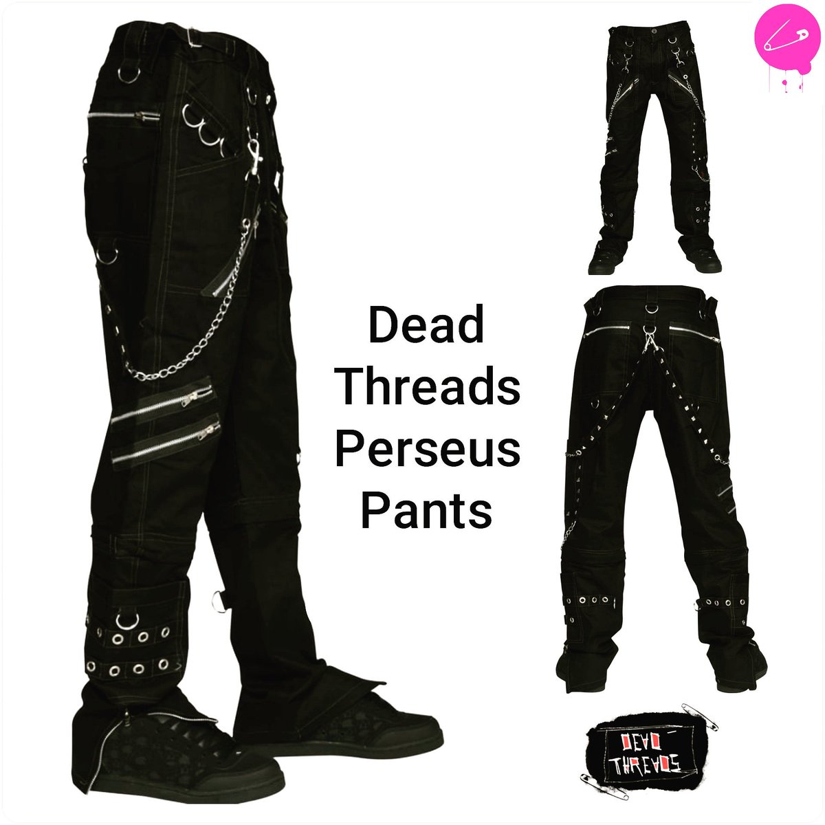 PunkdImage's tweet photo. SHOP Dead Threads Perseus Pants @ https://t.co/zobLVmvL1A #deadthreads #punkdnotdead #punks #punkclothing #punkguys #afflecks #drmartens https://t.co/o3ni5KWdM9