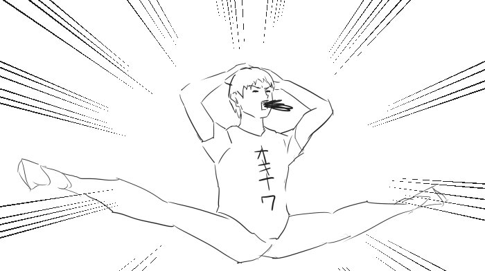 股が裂けるしゃもさん描きました 