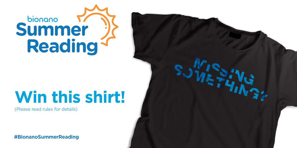 bionano's tweet photo. #BionanoSummerReading is in full swing! Like or retweet for a chance to win a throwback t-shirt. https://t.co/FTDvcFvM0M
