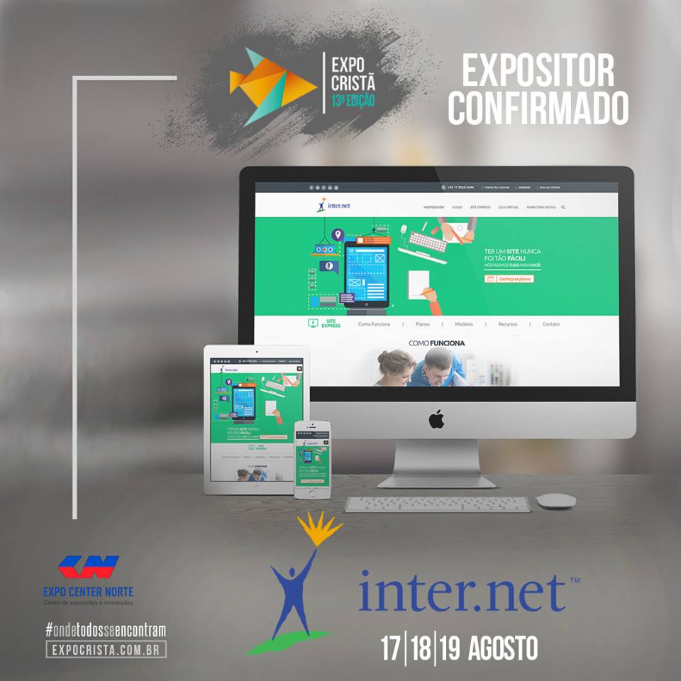 Inter_Digital's tweet image. É amanhã! Estaremos na 13ª Expo Cristã com um stand para criar seu site na hora!  expocrista.com.br #ondetodosseencontram #interdotnet