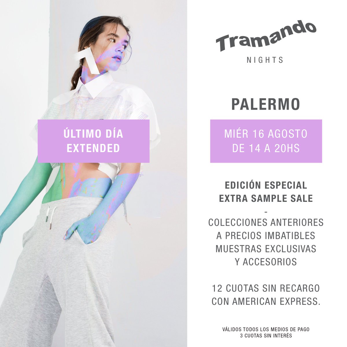 TRAMANDO NIGHTS 1 DÍA MÁS - Hoy Miércoles 16 de Agosto en Palermo.