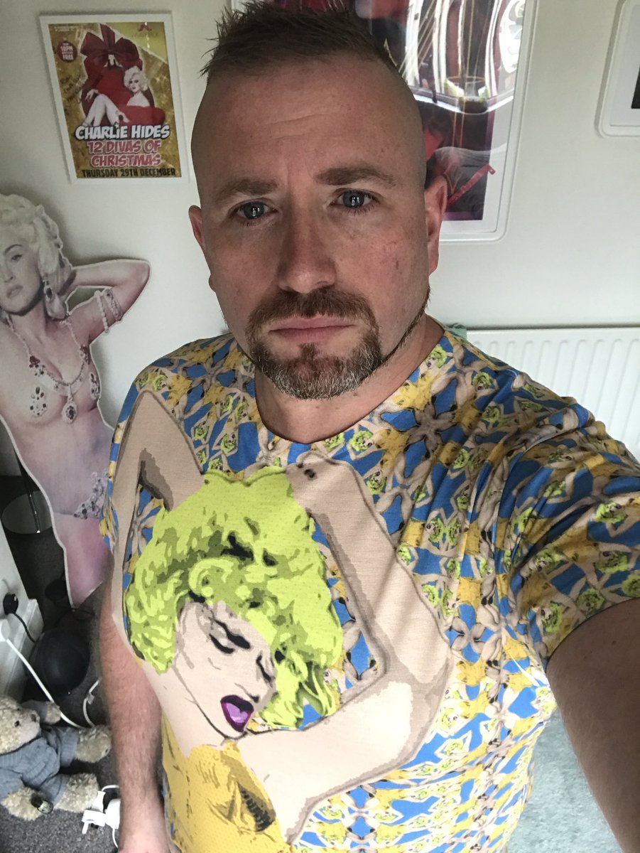 lionking1976's tweet photo. Wearing my @BingeDesigns #BingeOriginal #BespokeBinge @Madonna Tee #HappyBirthdayMadonna https://t.co/ccRPeCXTqv