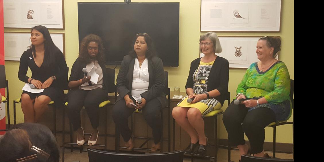 WomanACT's tweet photo. Learning about some of the programs being funded by Status of Women Canada. We looking forward to sharing more. #EndVAWTO https://t.co/pEkW4lUiRi