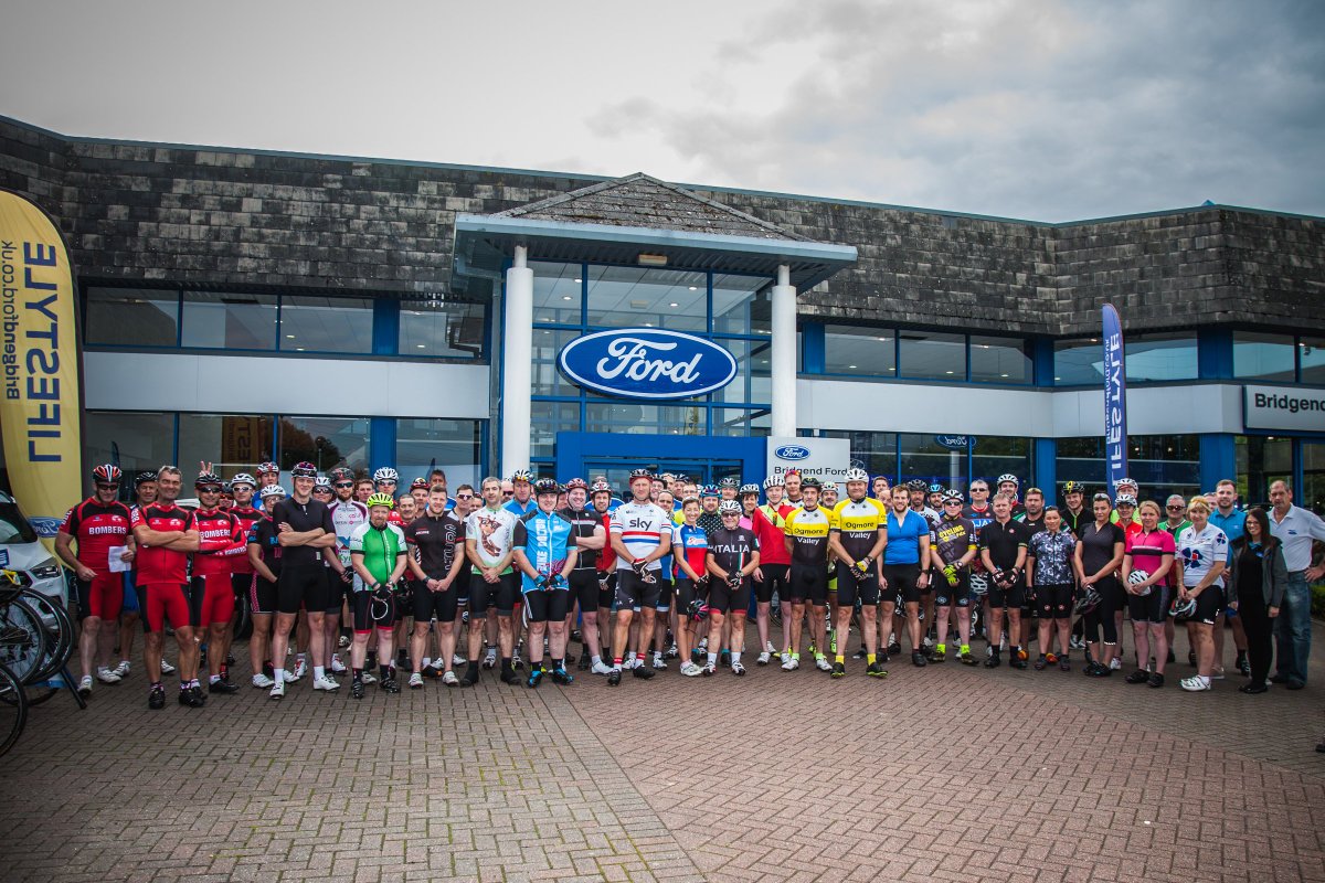BridgendFord's tweet photo. Some great scenes at #Bridgend #Ford on the weekend for our #TourdeFord #Event 💙 #cycling #rideout #sportive #roadbikes https://t.co/lPSqO27oJC