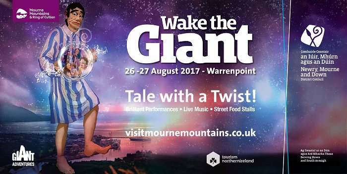 Come help us #WakeTheGiant from 26-27 Aug in #Warrenpoint. Check out visitmournemountains.co.uk/WakeTheGiant for more info. Tale with a Twist!