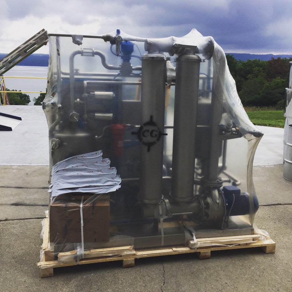 Crossflow by <a href="/atpgroup/">atpgroup</a> has arrived!  It can isolate membranes and filter 60 gallon lots!  #flxwine #riesling