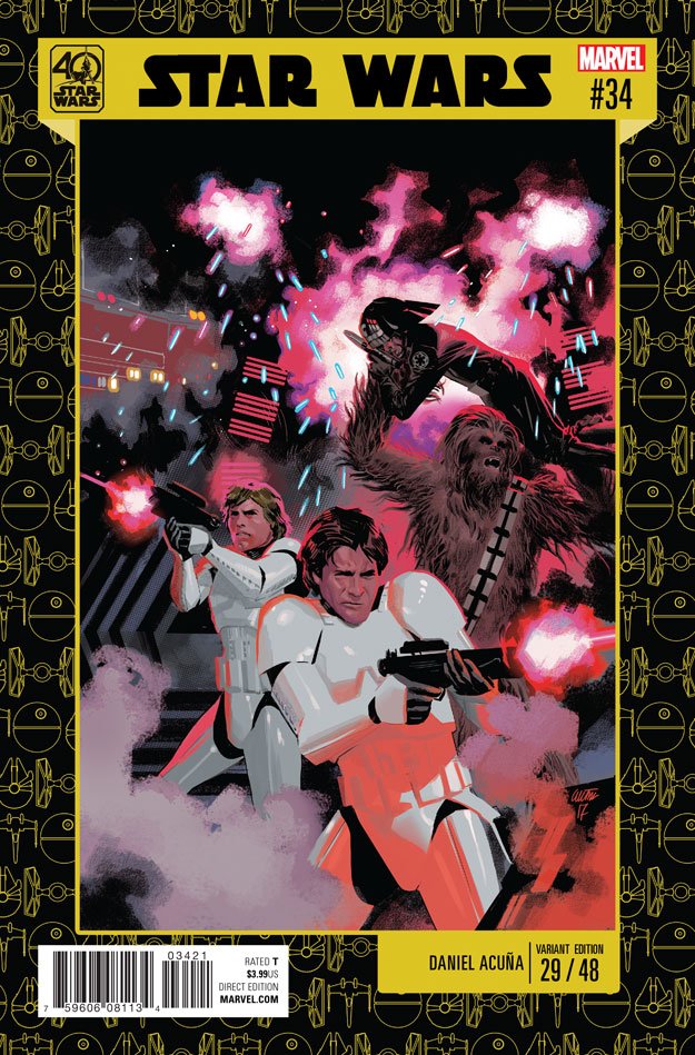 starwars's tweet photo. Lando and Sana join forces on Coruscant to swindle some credits. #Marvel's Star Wars 34 is available now. https://t.co/5heTCRTFuA https://t.co/hXNtM9tuRk
