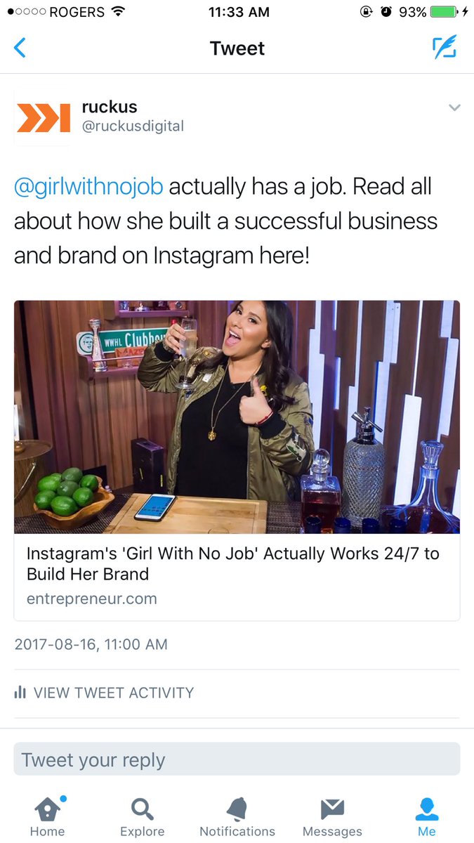 viv_kw's tweet photo. .@girlwithnojob liked my tweet about @girlwithnojob 😄😄😄 cc: @ruckusdigital https://t.co/fPTggoZ0an