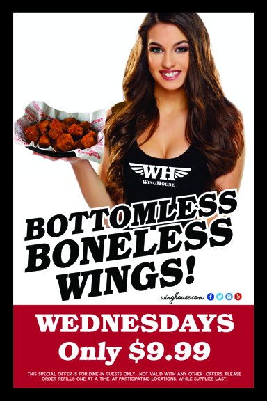 winghousefl's tweet photo. How many can you eat? #BottomlessBoneless #WingHouse https://t.co/qqcV6NCros