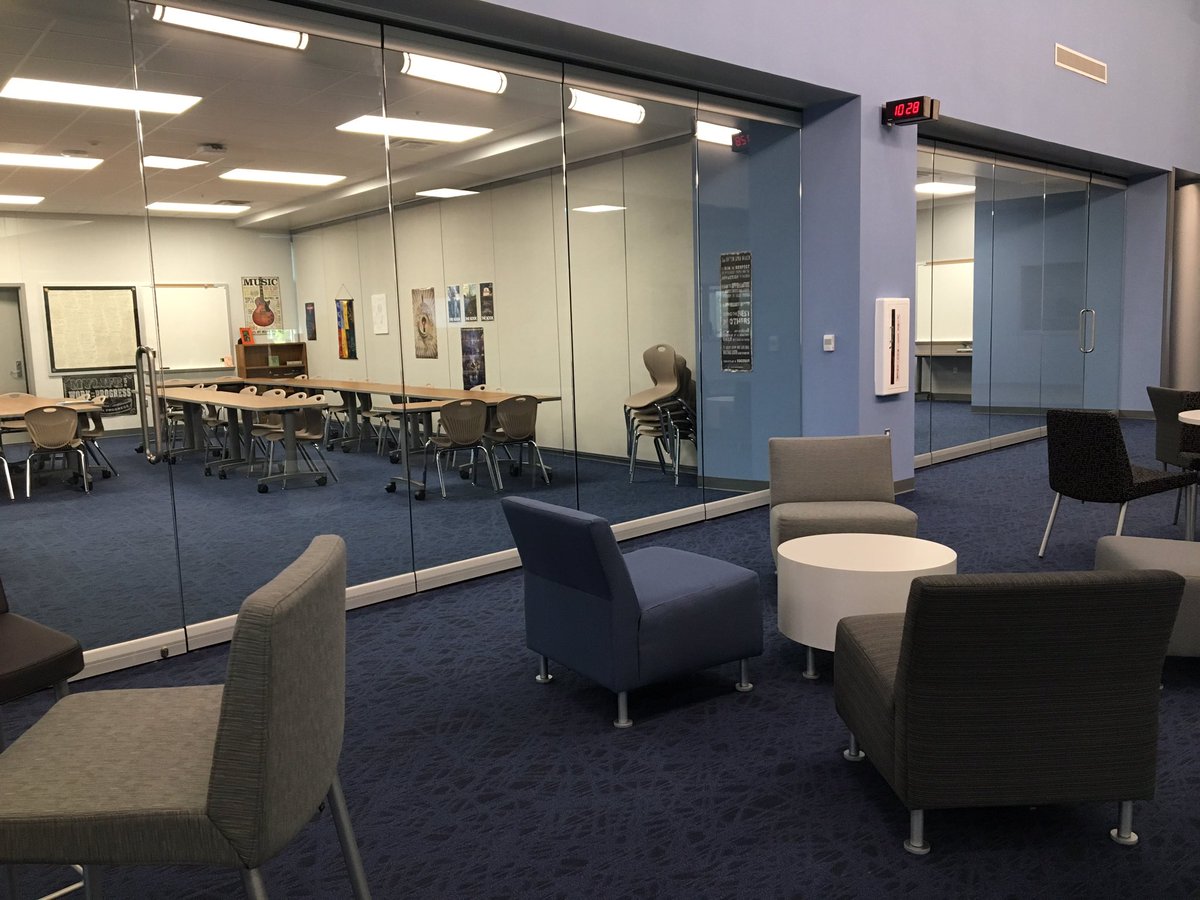 katyisd's tweet photo. Three floors of collaborative classrooms, smart boards, quiet spaces at lunch time and learning stairs all for the new @PaetowHS students! https://t.co/OqmgZRvf68