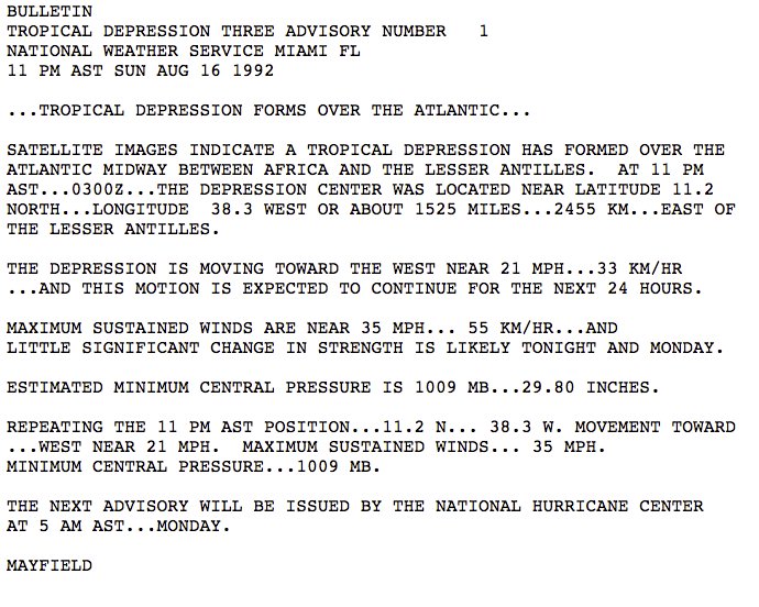 bryannorcrosstv's tweet image. 25 years ago this evening, @MaxMayfield10 wrote the first advisory on new Tropical Depression #3… that turned into 165 mph #HurricaneAndrew