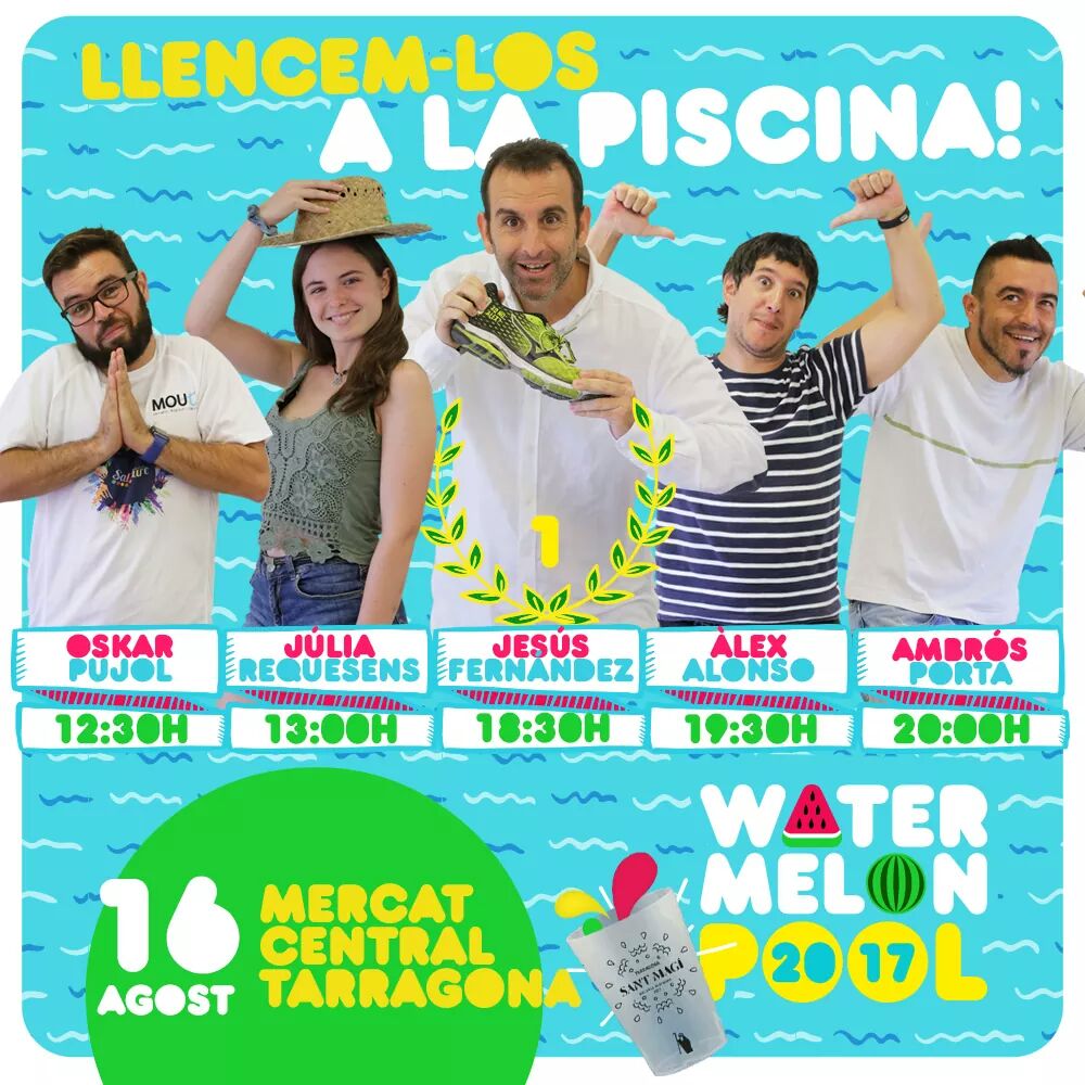 joan_ru_ca's tweet photo. @ElMiradorTGN @watermelon_pool @mercattarragona @TGNtwit @TGNcultura @TarracoFestes No oblidessim pas l'horari de la #watermelonpool https://t.co/BZBZ8WjmwU