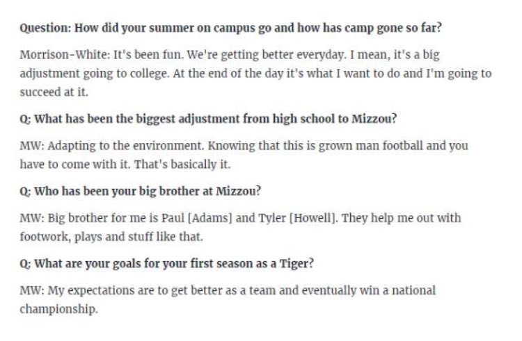MizzouShowMe's tweet photo. "Expectations are to win a Championship." You are a huge part of the #ShowMe17 class @hyrinwhite & we can't wait to watch you on Saturdays! https://t.co/J1D3pm4vaC