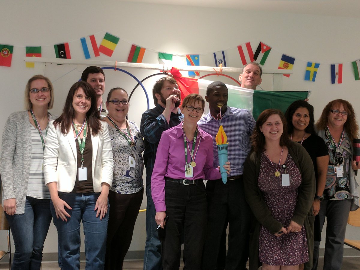 squiriconi's tweet photo. Team Trivia winners day 2 of Olympic Week hosted by our Diversity Committee @CBREMemphisCOE #WeDoGreatStuff #EmployeeAdvantage https://t.co/Y7If9rUebS