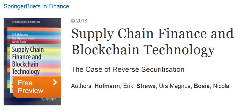 Springernomics's tweet photo. We have a new #SpringerBrief on Supply Chain Finance and #Blockchain https://t.co/GuXZbr7Dxc @SpringerNature @SpringerMath @SpringerCompSci https://t.co/5Cd4phyDvr