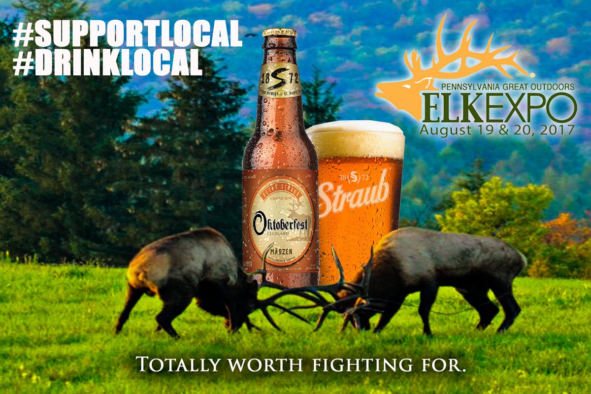StraubBeer's tweet photo. See you at @ElkCountryVC  on 8/19 &amp; 8/20 for #ElkExpo @PAGreatOutdoors  full details at: https://t.co/YjmzoIicgD https://t.co/jrUgSYi0Ya