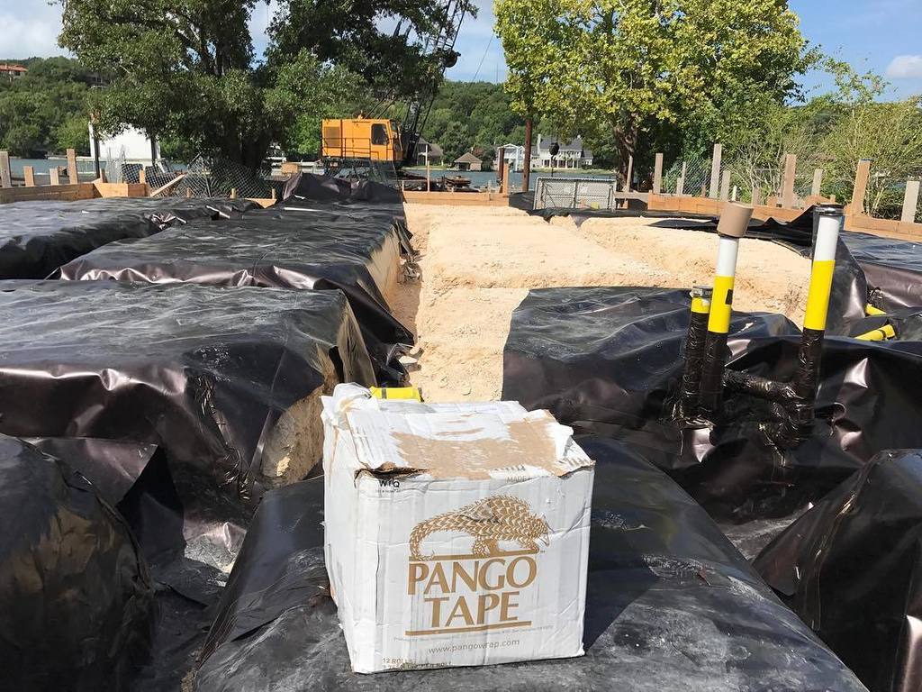 MattRisinger's tweet photo. Using a new Termite Barrier from #stego called #pangowrap. It's a termite and vapor barrier in one. Video coming s… https://t.co/NkWegLz3Vn https://t.co/64MedzDlqi