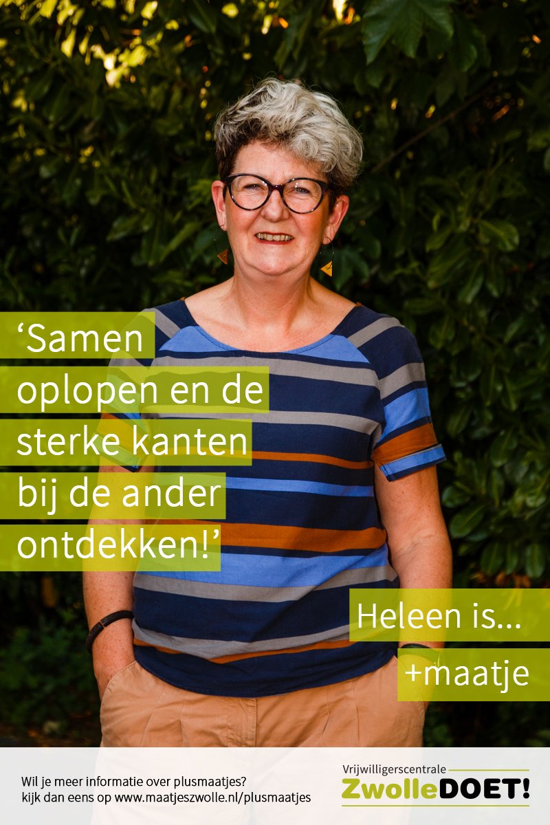 Op 2 oktober start de training voor +maatjes, is dit ook iets voor jou?
maatjeszwolle.nl/plusmaatjes