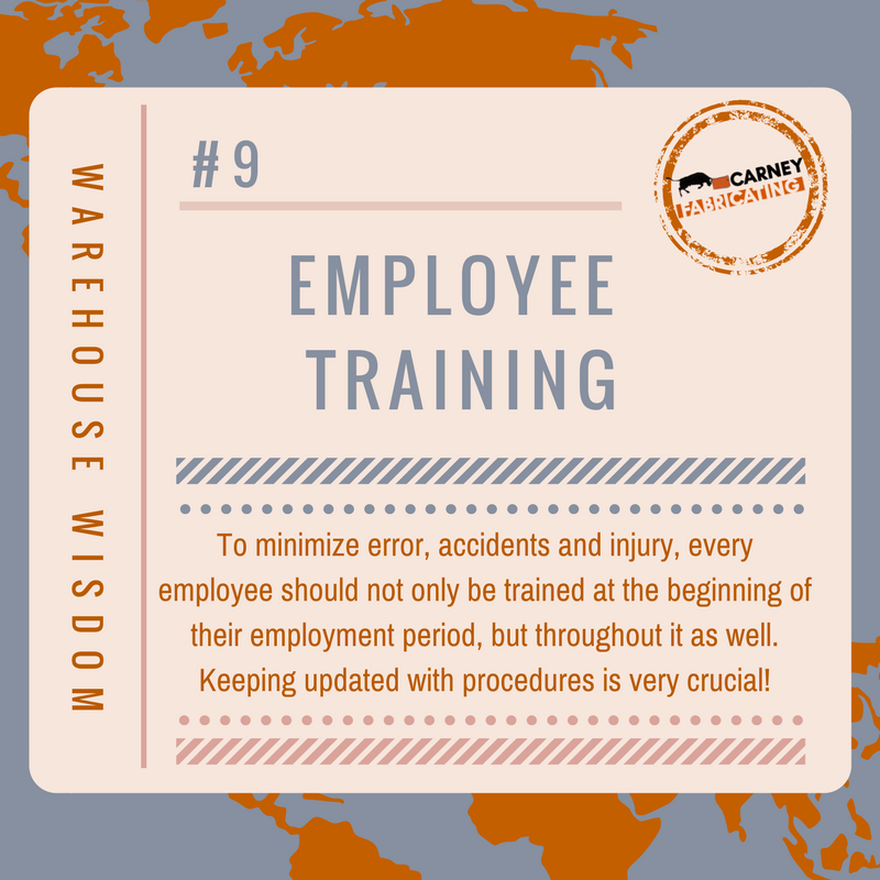 CarneyFabricate's tweet photo. #WednesdayWisdom Stay safe with another one of our #WarehouseWisdom tips! https://t.co/T6F1gbSOcQ