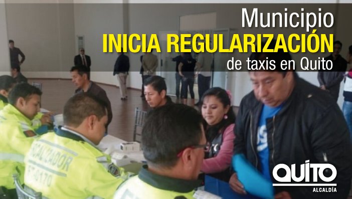 MunicipioQuito's tweet photo. Del 14 al 23 de agosto, @AMTQuito recepta la documentación para el proceso de regularización de #TaxisQuito: https://t.co/CVlfdvWKjX https://t.co/SLs08vGNIN
