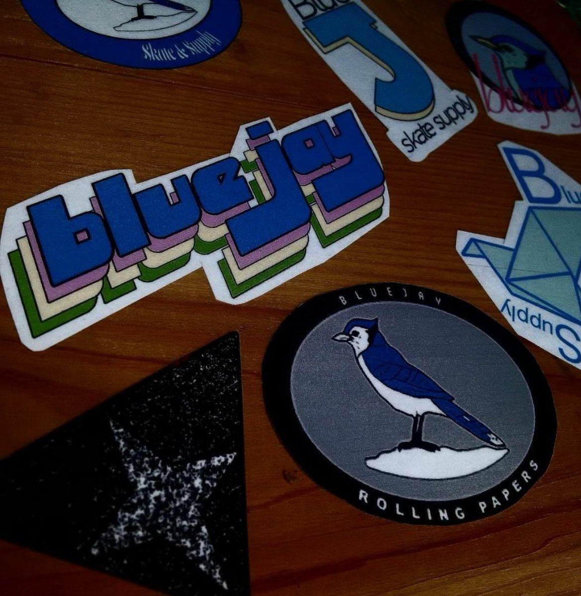 BlueJaySkate's tweet photo. A few different designs #logo #art #design #skate #skater #longboard #hat #stickers #nature #bird #clothing #brand #nature #patches #board https://t.co/bUzwPeunnf