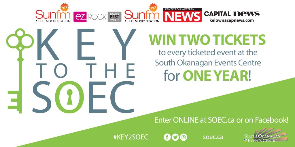 SOEC's tweet photo. LAST CHANCE! #KEY2SOEC ends this afternoon at 3:59PM PST. ENTER HERE: https://t.co/bN1QDKy73X #isaidEVERYevent https://t.co/ywNUsFcput