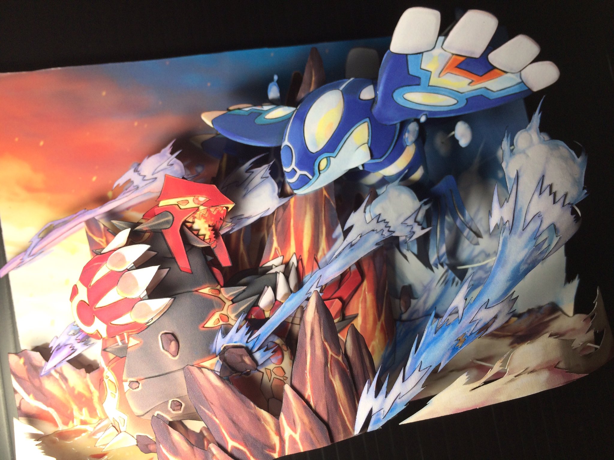Yto Auf Twitter シャドーボックス41作目 ポケモンorasより ゲンシグラードン Amp ゲンシカイオーガ です 大迫力のゲンシカイキポケモン二体の激突シーンを立体化しました シャドーボックス 新作シャドーボックス ポケモン T Co Hpx2pgtslj
