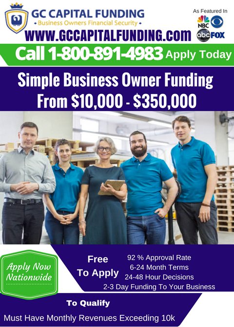 JeffGCBusiness's tweet photo. Grow your #Business today. Express #Smallbusiness Loans for owners nationwide. 2-3 day Funding. https://t.co/MU0ZCMgVQ4  Call 1-800-891-4983 https://t.co/lQ0aclMLLL